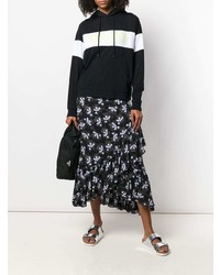 Женский черный худи с принтом от Kenzo