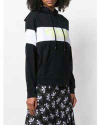 Женский черный худи с принтом от Kenzo