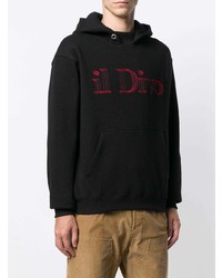 Мужской черный худи с принтом от Omc