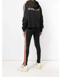 Женский черный худи с принтом от Iceberg