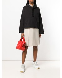 Женский черный худи с принтом от Acne Studios