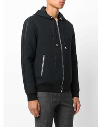 Мужской черный худи с принтом от Versace