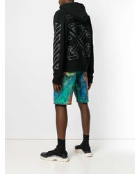 Мужской черный худи с принтом от Off-White