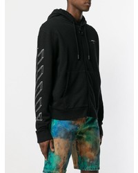 Мужской черный худи с принтом от Off-White