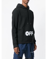 Мужской черный худи с принтом от Off-White