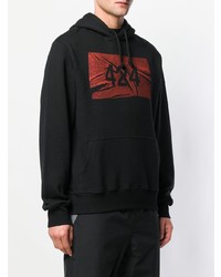 Мужской черный худи с принтом от 424