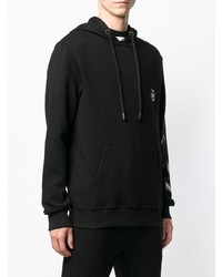 Мужской черный худи с принтом от Philipp Plein