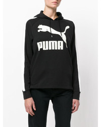 Женский черный худи с принтом от Puma