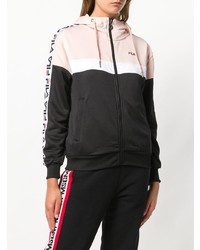 Женский черный худи с принтом от Fila