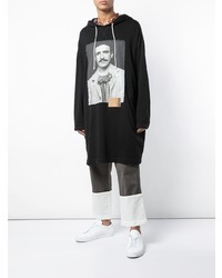 Мужской черный худи с принтом от Loewe