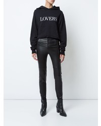 Женский черный худи с принтом от Amiri