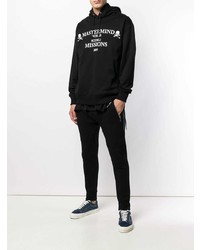 Мужской черный худи с принтом от Mastermind World