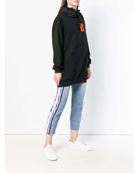 Женский черный худи с принтом от Sjyp