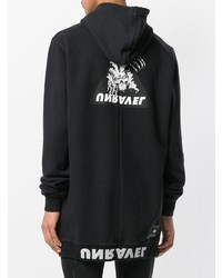 Мужской черный худи с принтом от Unravel Project