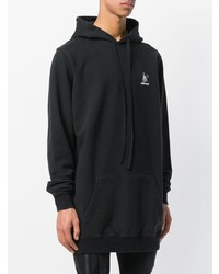 Мужской черный худи с принтом от Unravel Project