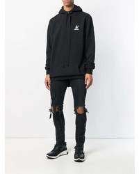 Мужской черный худи с принтом от Unravel Project