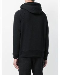 Мужской черный худи с принтом от MONCLER GRENOBLE