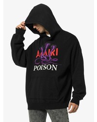 Мужской черный худи с принтом от Amiri