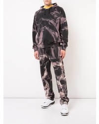 Мужской черный худи с принтом от 424