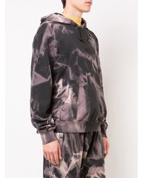 Мужской черный худи с принтом от 424