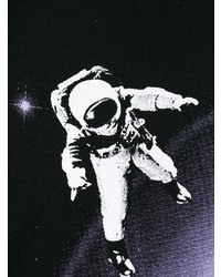 Мужской черный худи с принтом от Kenzo