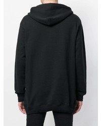 Мужской черный худи с принтом от Icosae