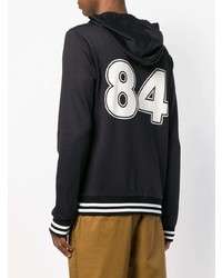 Мужской черный худи с принтом от Dolce & Gabbana