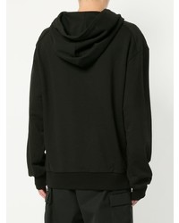 Мужской черный худи с принтом от Juun.J