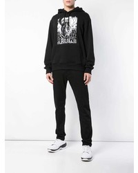 Мужской черный худи с принтом от 424