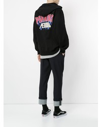 Мужской черный худи с принтом от 3.Paradis