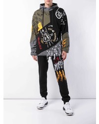 Мужской черный худи с принтом от Haculla