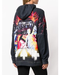 Женский черный худи с принтом от R13