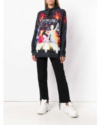 Женский черный худи с принтом от R13