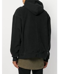 Мужской черный худи с принтом от Unravel Project