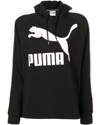 Женский черный худи с принтом от Puma