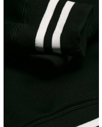 Мужской черный худи с принтом от Alexander McQueen