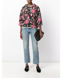 Женский черный худи с принтом от Dolce & Gabbana