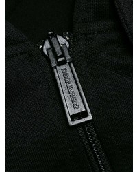 Мужской черный худи с принтом от DSQUARED2