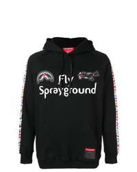 Мужской черный худи с принтом от Sprayground