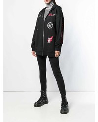 Женский черный худи с принтом от McQ Alexander McQueen