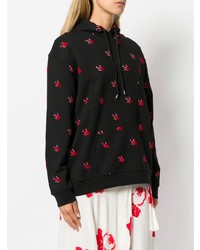 Женский черный худи с принтом от McQ Alexander McQueen