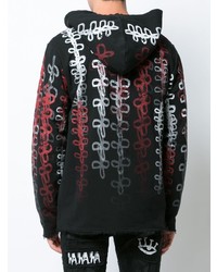 Мужской черный худи с принтом от Haculla