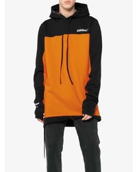 Мужской черный худи с принтом от Unravel Project