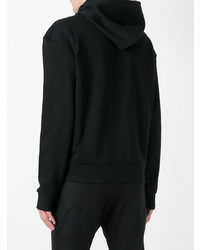 Мужской черный худи с принтом от Fausto Puglisi