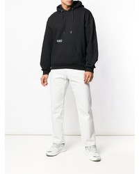 Мужской черный худи с принтом от Geo