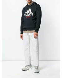 Мужской черный худи с принтом от Gosha Rubchinskiy