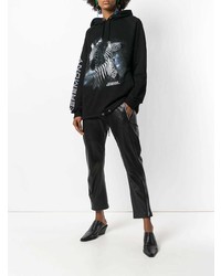 Женский черный худи с принтом от Opening Ceremony