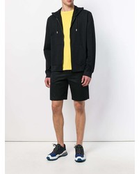 Мужской черный худи с принтом от Kenzo