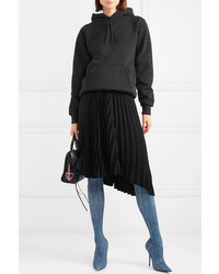 Женский черный худи от Balenciaga