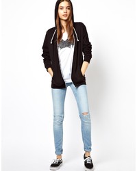 Женский черный худи от Asos